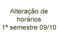 Alterao de horrios